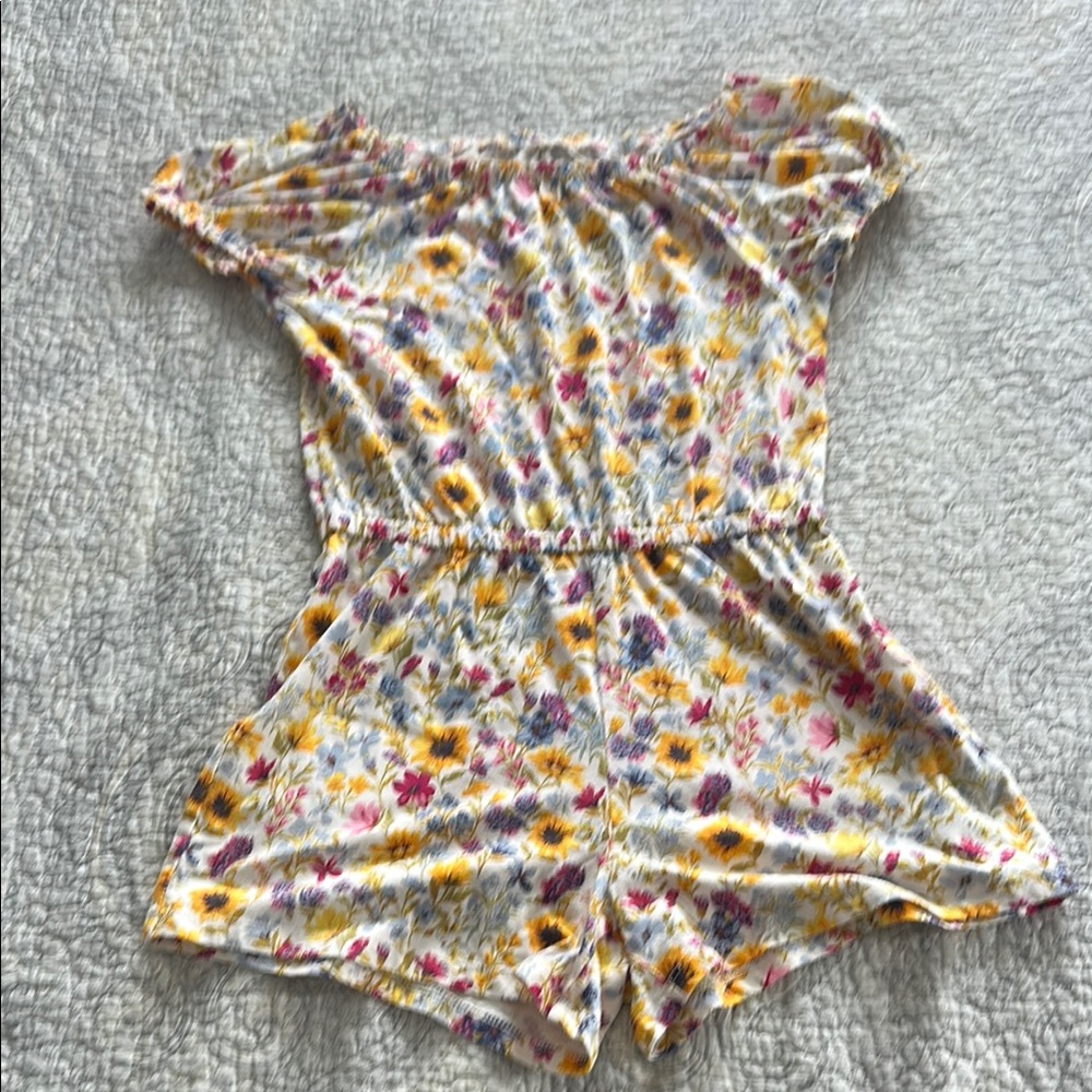 Floral Off-Shoulder Romper